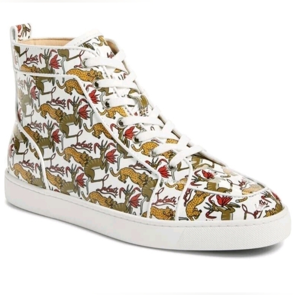 RARE Louboutin Rantus High Top Sneaker EU 44 US Men's Size 11 (EUC)